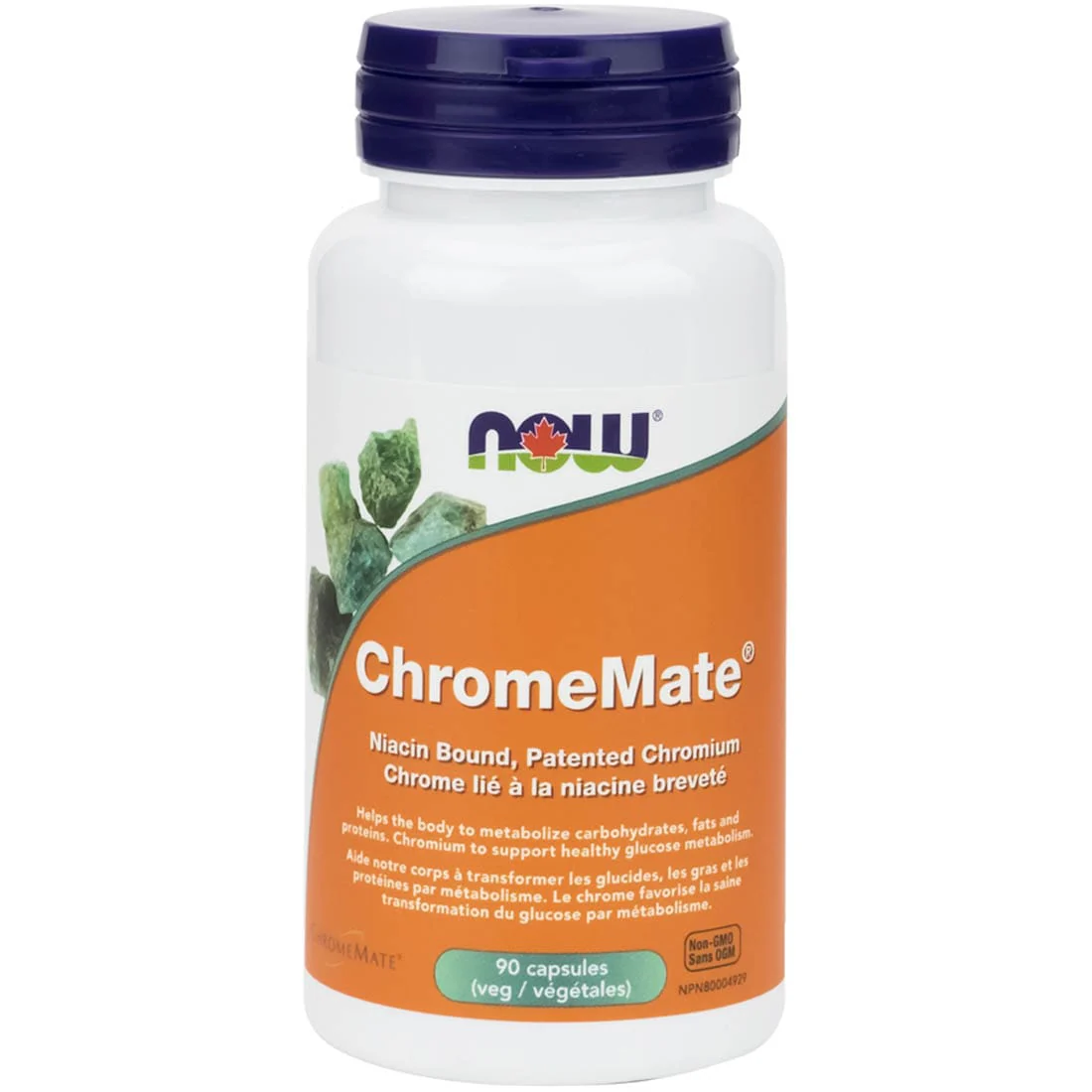 NOW ChromeMate 200mcg (Niacin Bound Patented Chromium), 90 Capsules