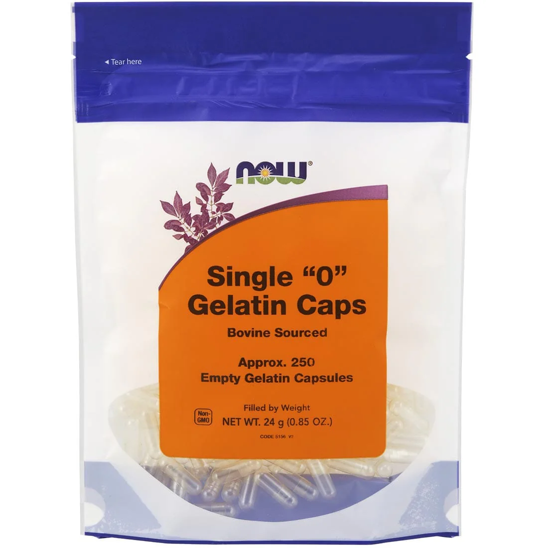 NOW Empty Gelatin Capsules "0"