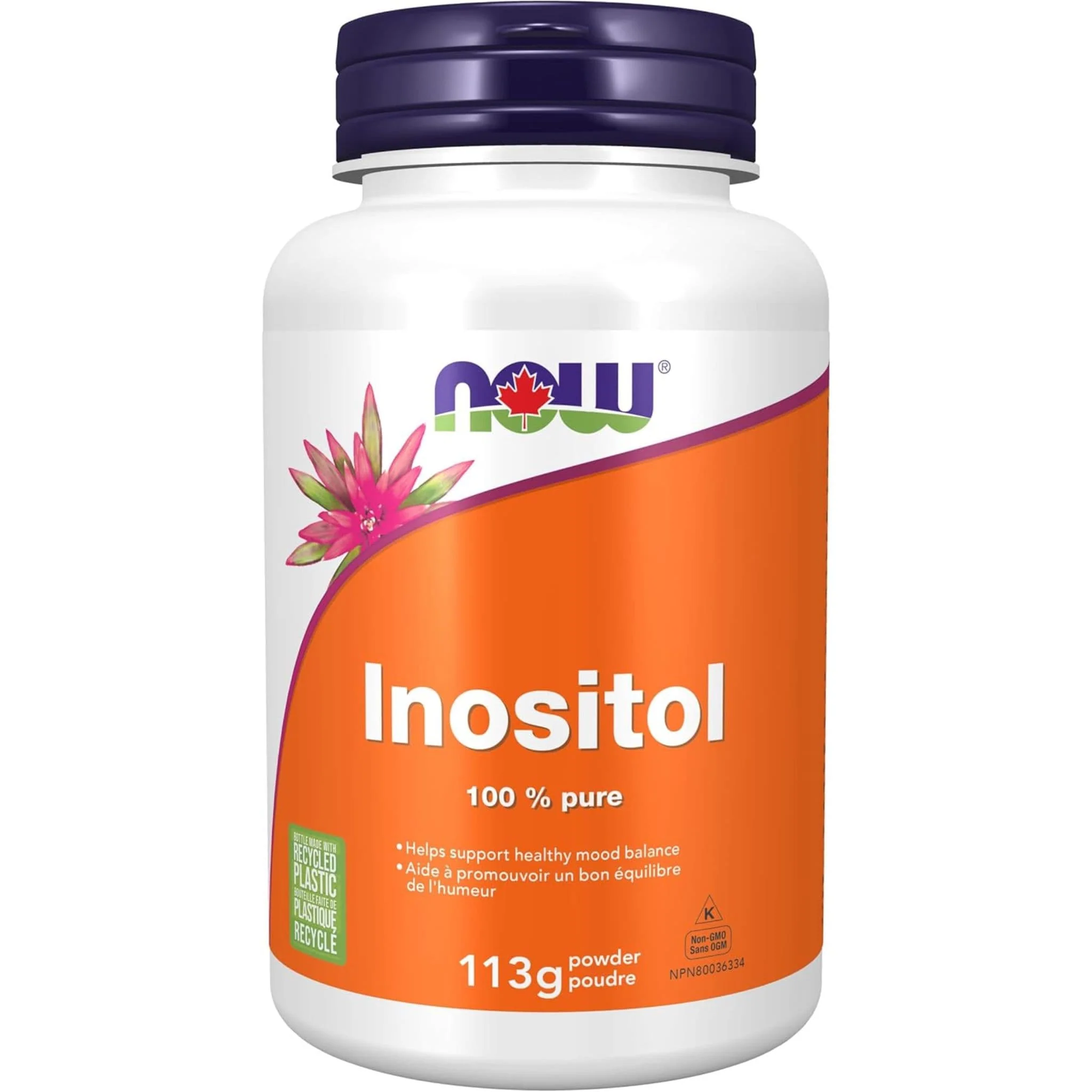 NOW Inositol Powder (100% Pure and Non-GMO)