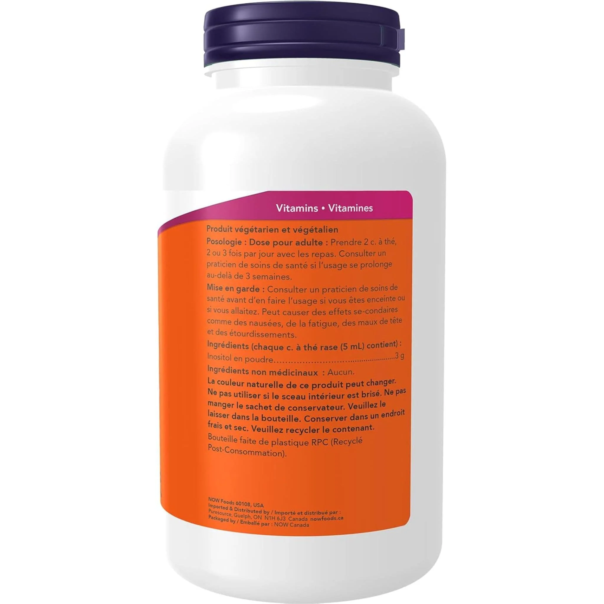 NOW Inositol Powder (100% Pure and Non-GMO) - Image 7