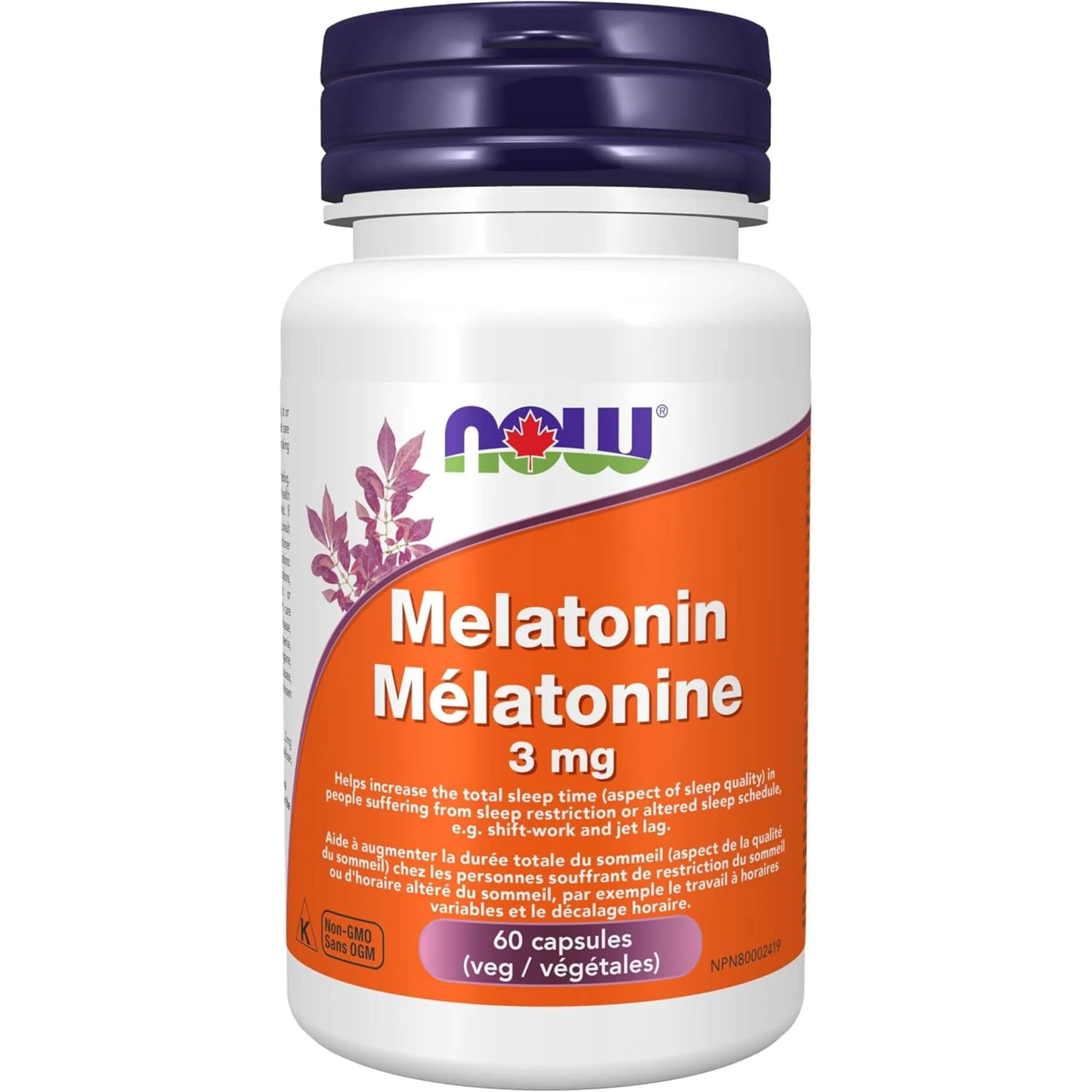 NOW Melatonin, 3mg - Image 4