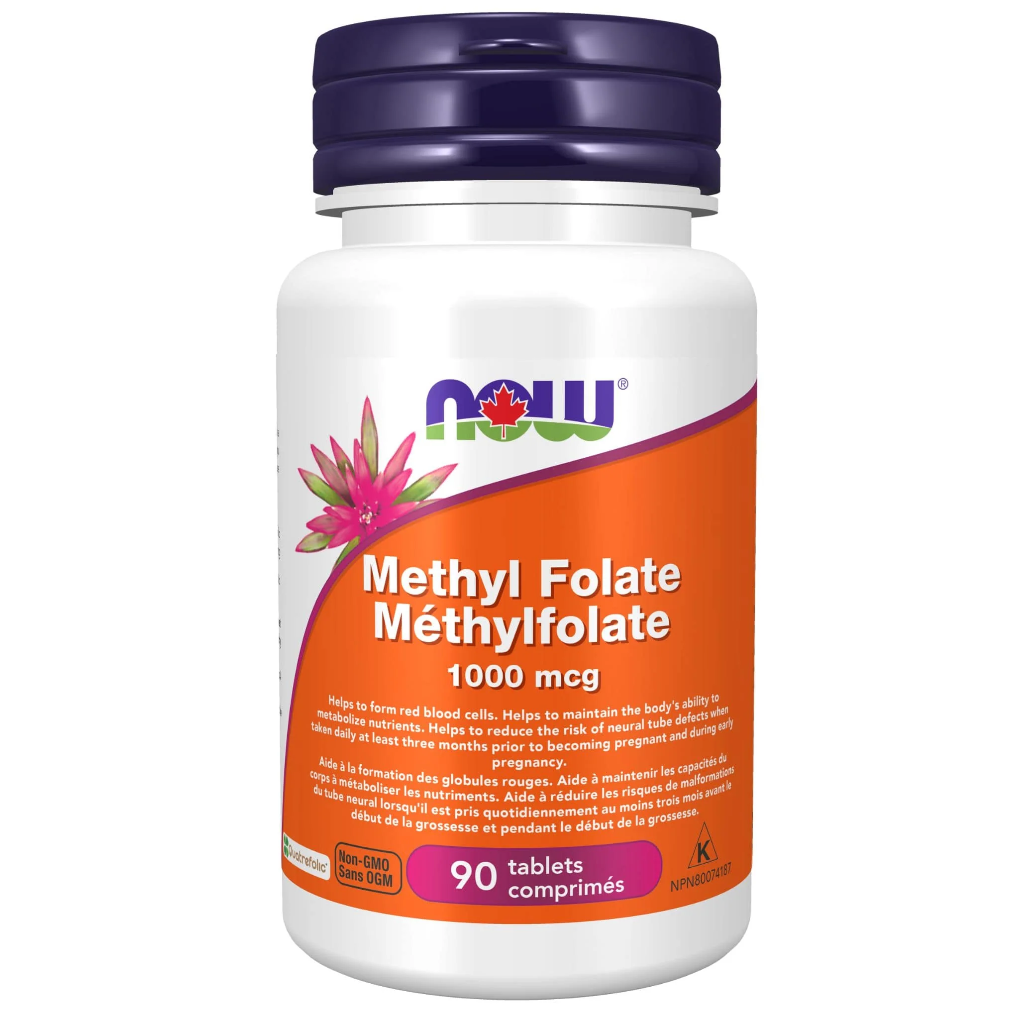 NOW Methyl Folate 1000mcg, 90 Tablets