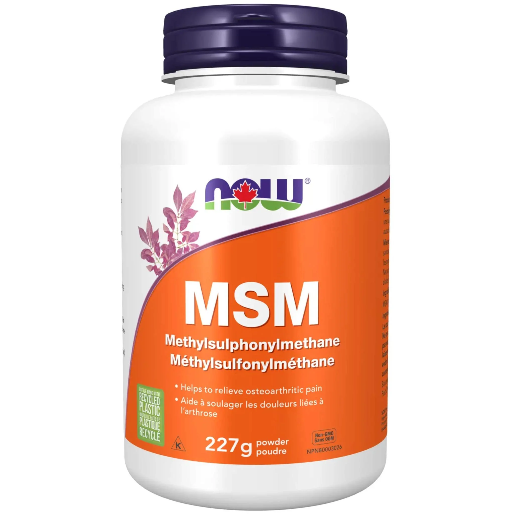 NOW MSM Powder (100% Pure), 227g