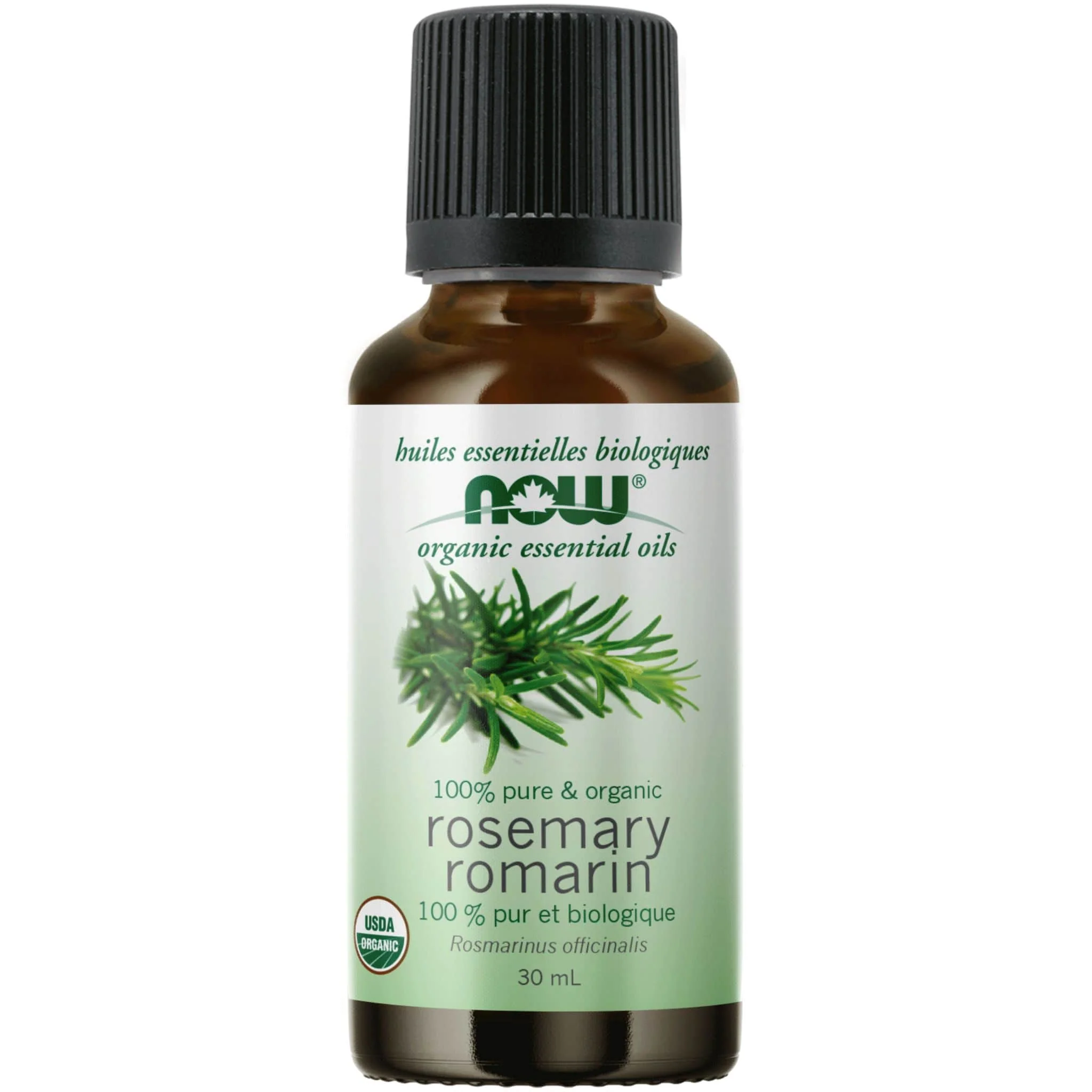 NOW Organic Rosemary Oil (Aromatherapy), 100% Pure, 30ml