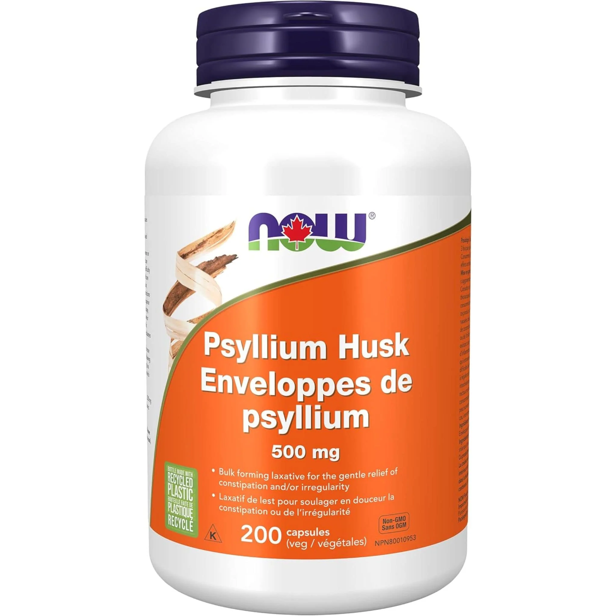 NOW Psyllium Husk Caps 500mg Capsules