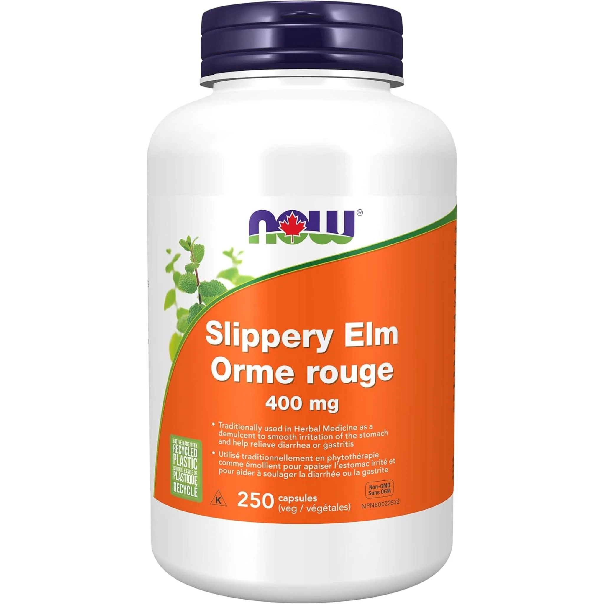 NOW Slippery Elm 400mg Capsules - Image 5