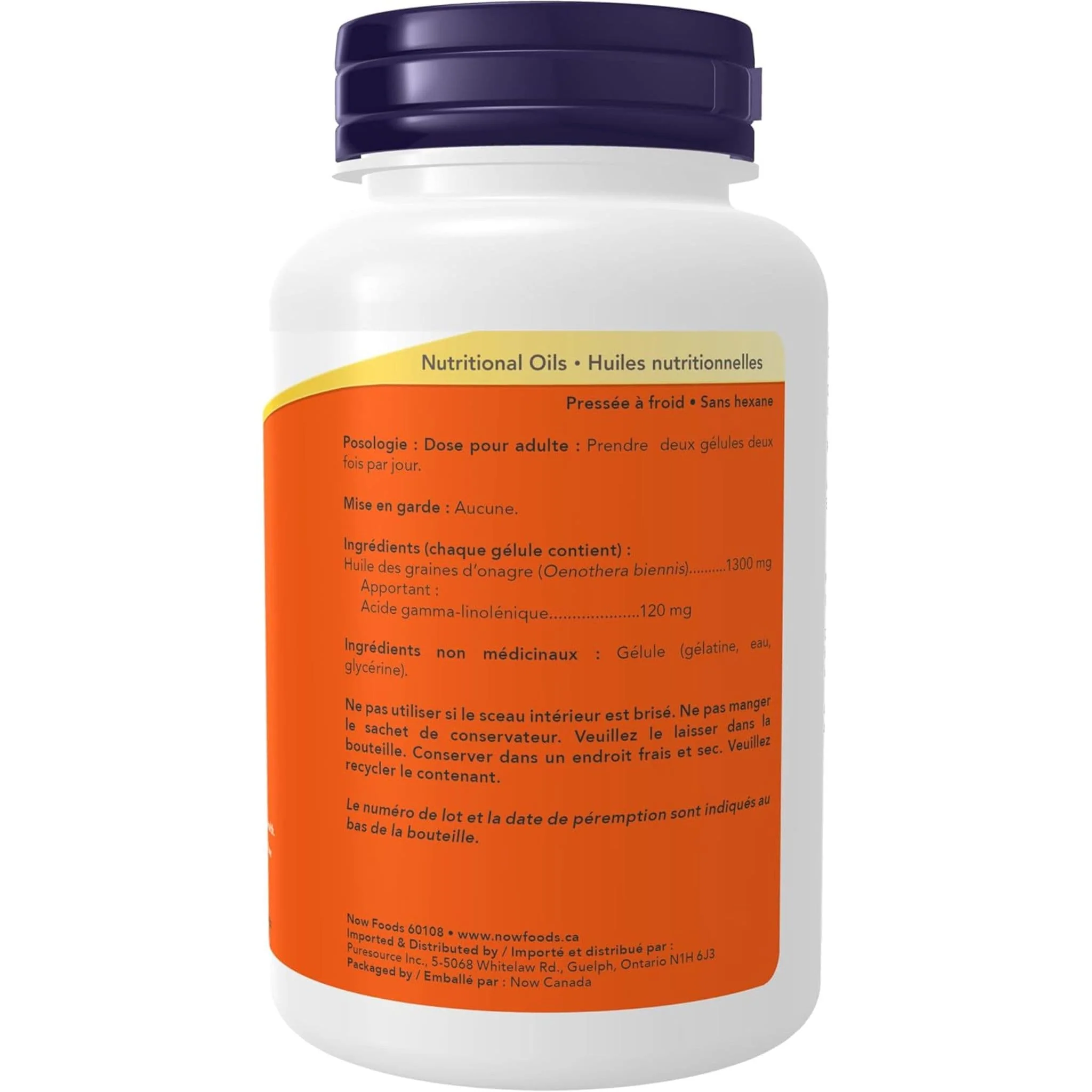 NOW Super Primrose, 1300mg, 60 Softgels - Image 4