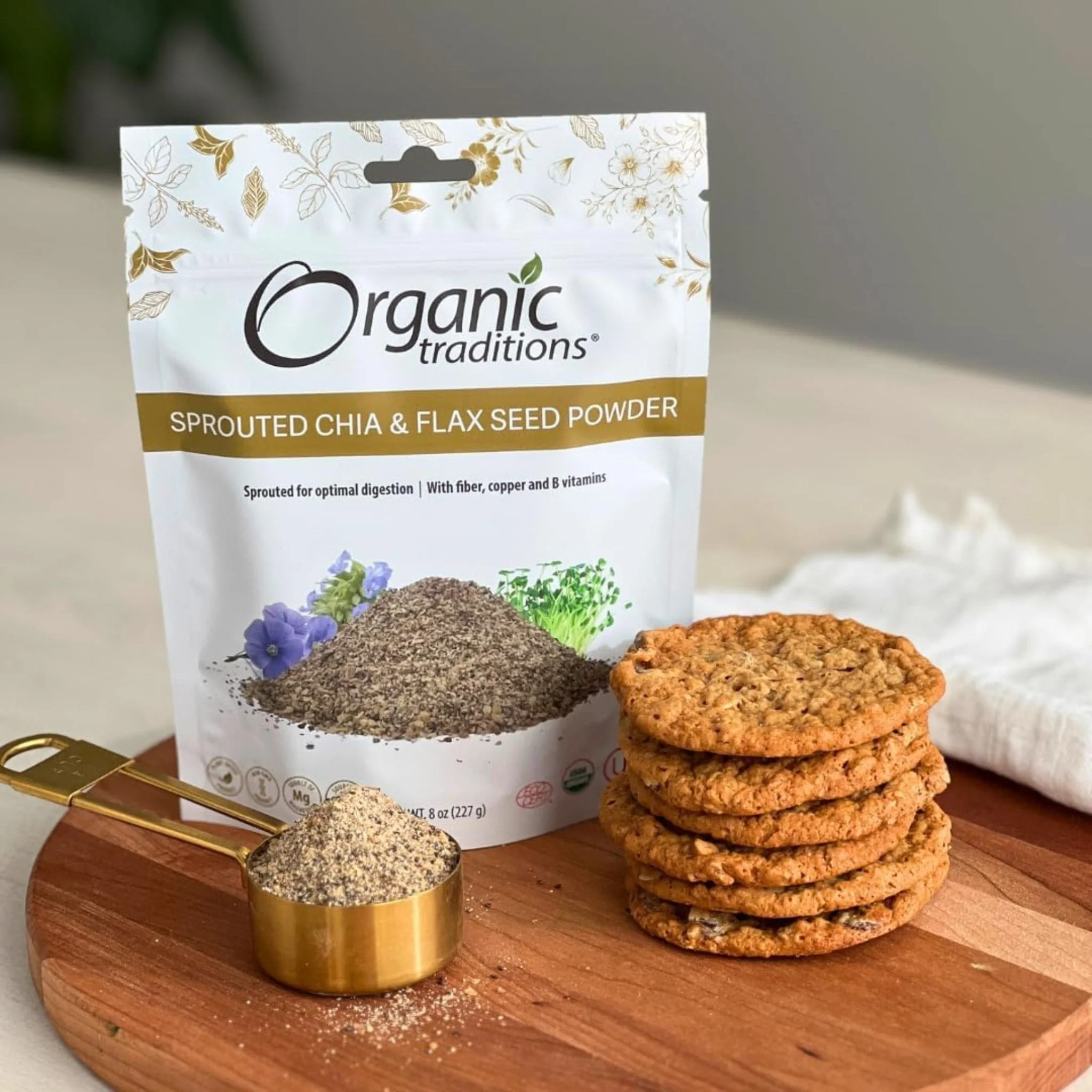Organic Traditions Sprouted Chia/Flax - Image 3