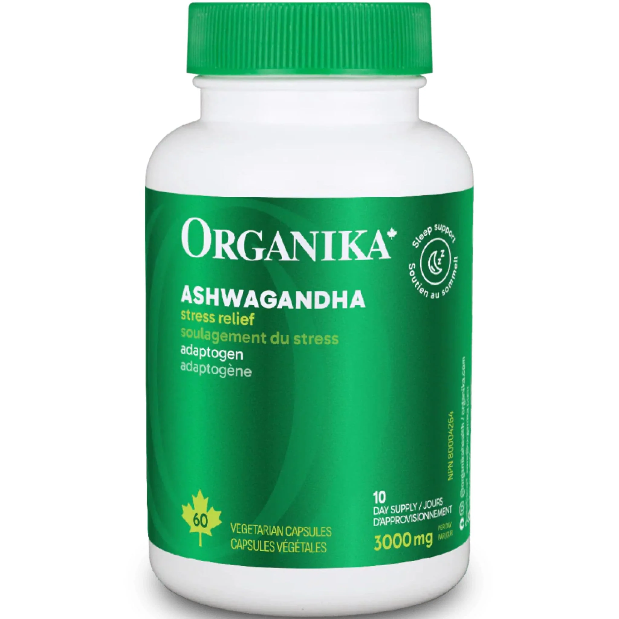 Organika Ashwaganda, 500mg, 60 Vegetarian Capsules