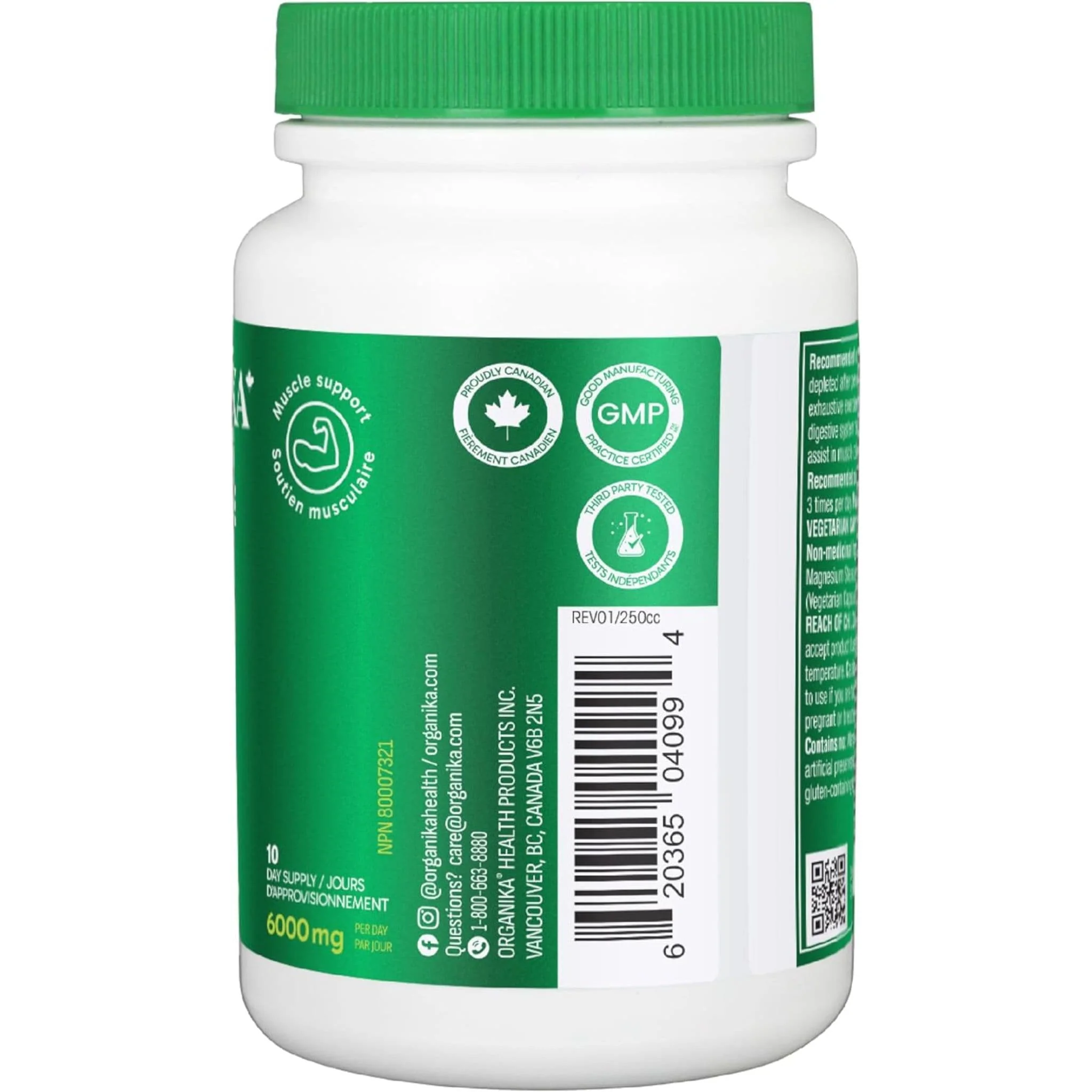 Organika Digest Releif with Activated Charcoal and Ginger Root Extract 25mg, 90 Vegetarian Capsules - Image 3