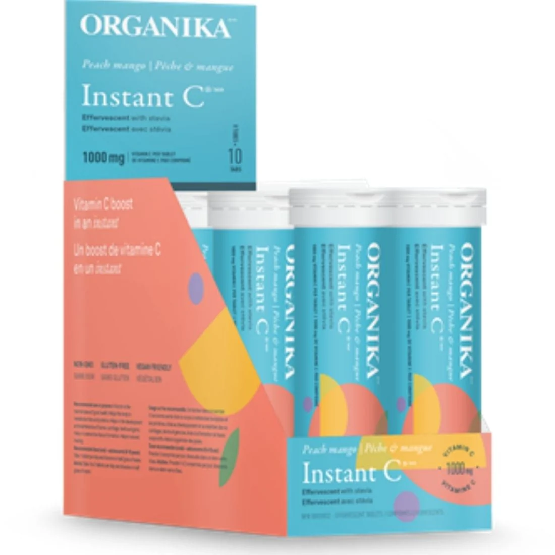 Organika Instant-C Effervescent Vitamin C 1000mg Tablets - Image 3