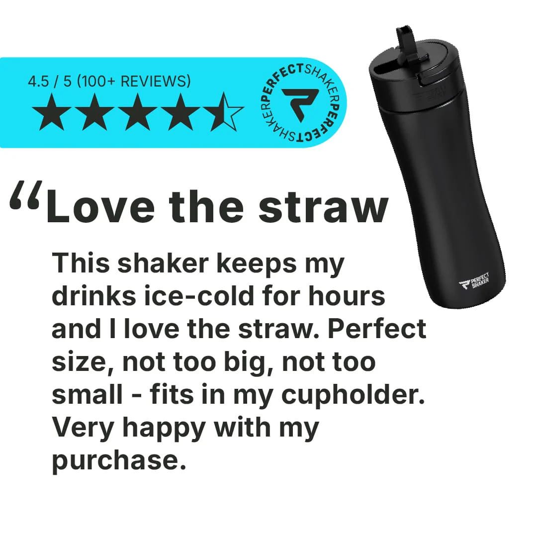 PerfectShaker LUMA Stainless Steel Shaker Cup with Straw, Double Wall Insulated Cold 12+ Hours, Leak-Proof and Dishwasher Safe, 650ml - Image 5