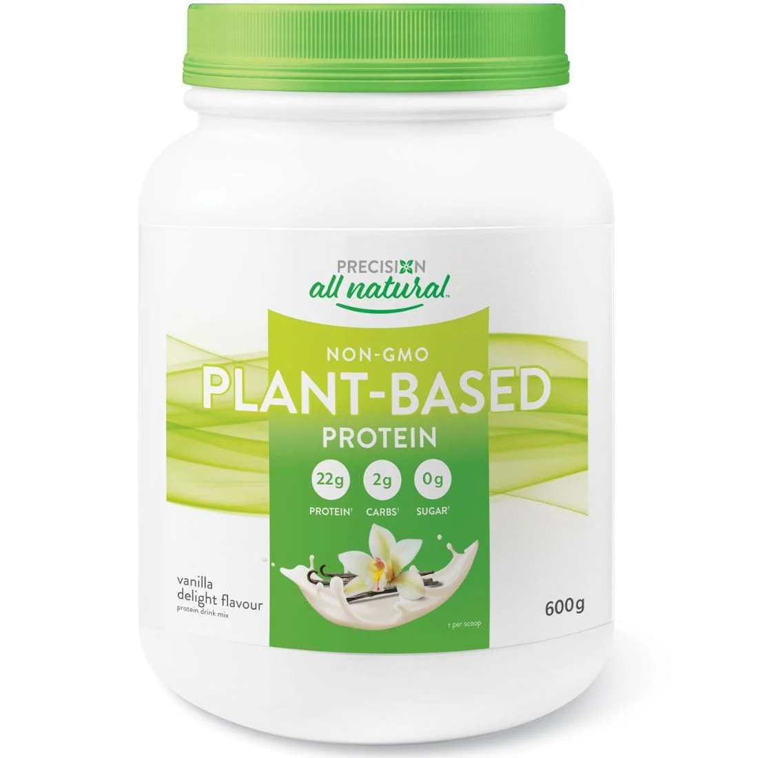 Precision All Natural Plant Based Protein from 6 non-GMO vegetarian sources, 600g - Image 3