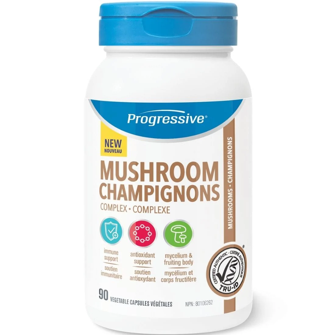 Progressive Mushroom Complex, 90 Capsules CLEARANCE 75% Off Expiry 7/26 Final Sale