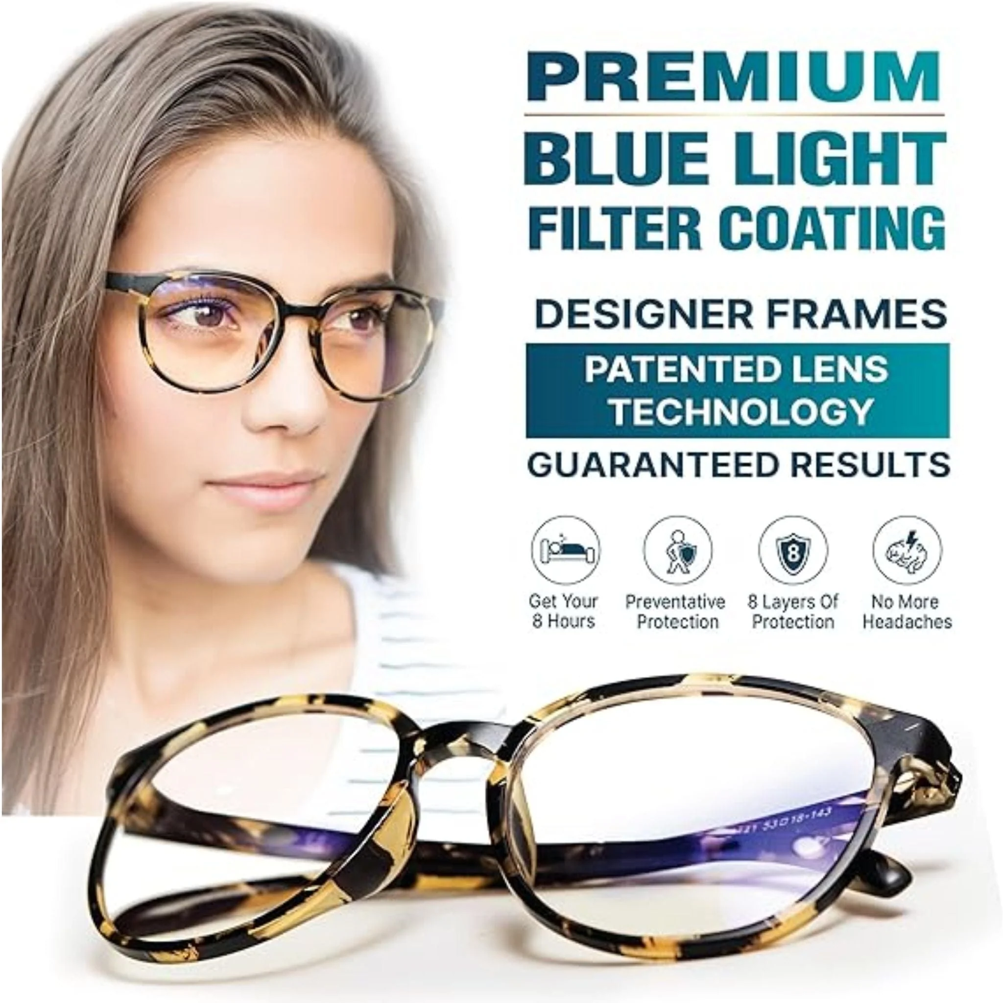 Prospek Anti-Blue Light Reading Glasses, Artist Style, Clearance 50% Off, Final Sale - Image 2