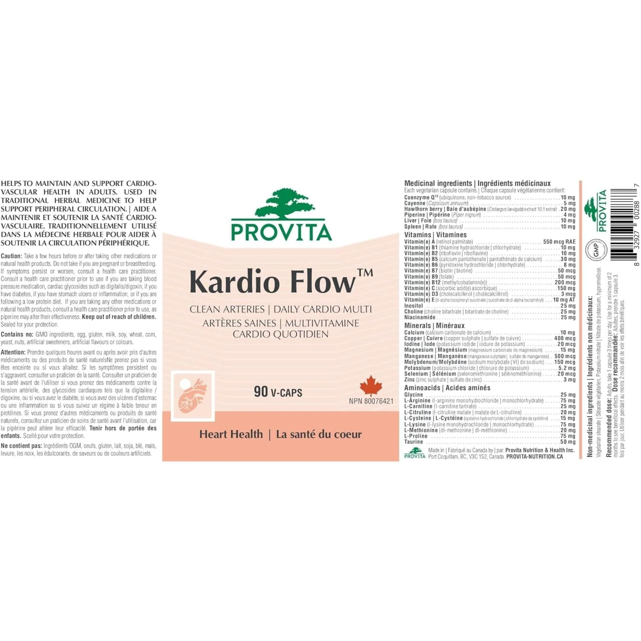 Provita Kardio Flow, 90 Capsules - Image 5
