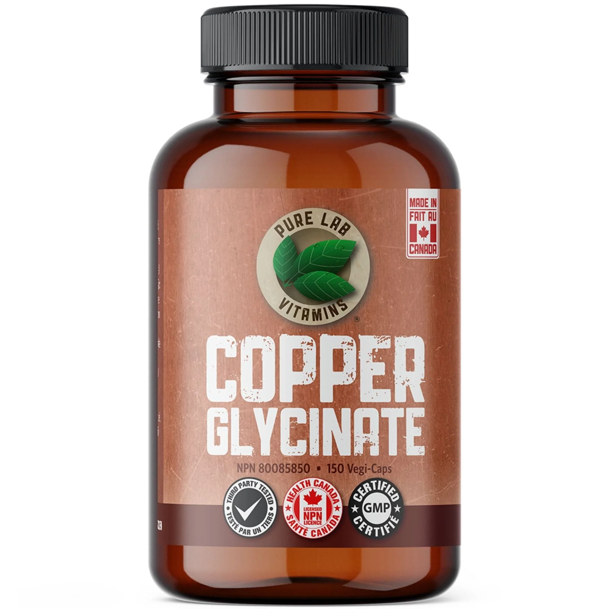 Pure Lab Vitamins Copper Glycinate 1mg, 60-150 Capsules - Image 10
