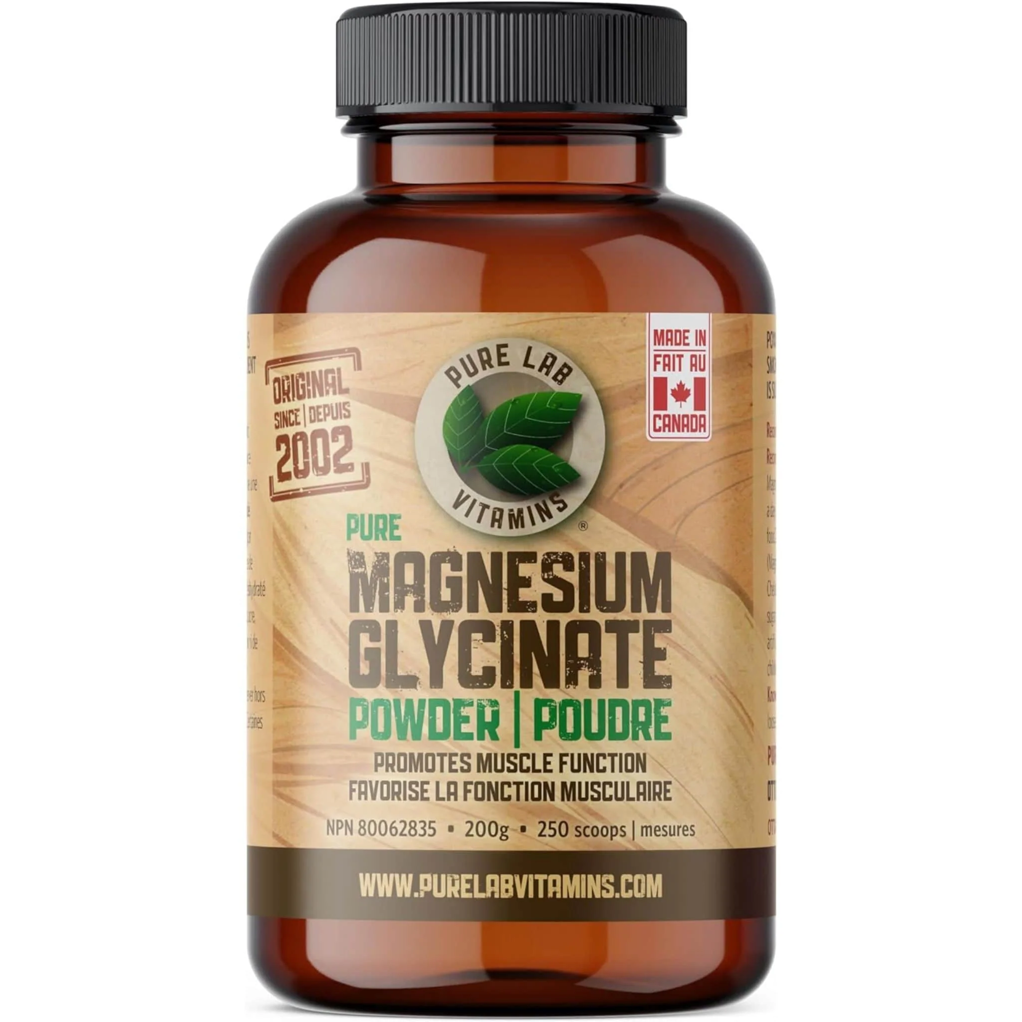 Pure Lab Magnesium Glycinate Powder, 200g