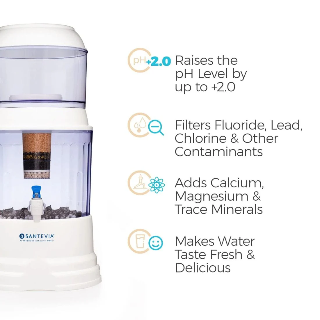 Santevia Gravity Water System - Countertop Model, 15L CLEARANCE 50% Off Final Sale - Image 2