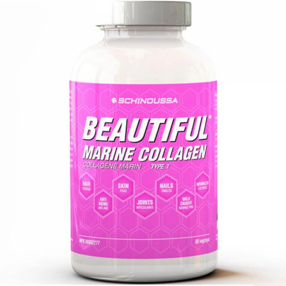 Schinoussa Beautiful Marine Collagen with Vitamin C, 90 Capsules
