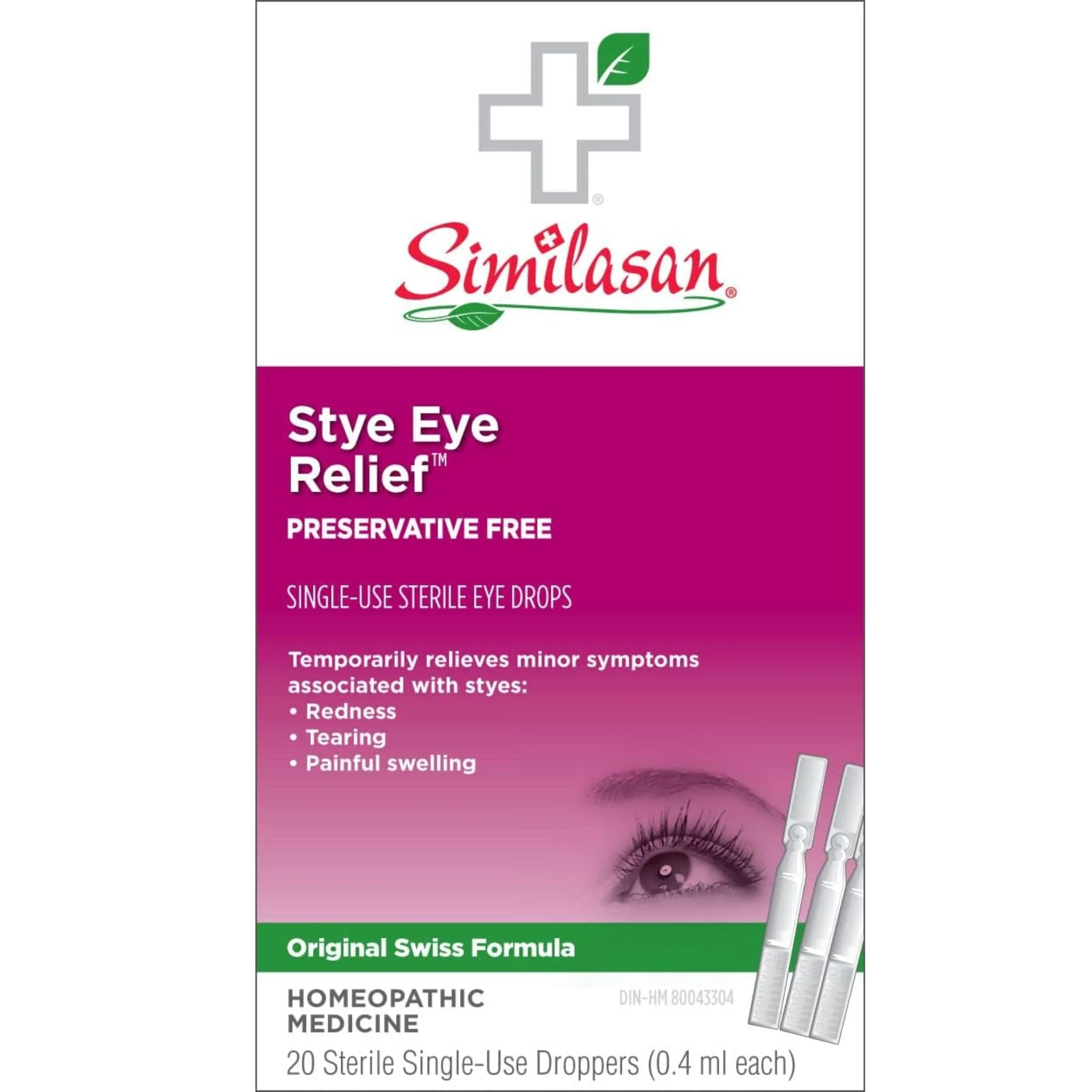 Similasan Stye Eye Relief, Natural Homeopathic Treatment for Redness, Swelling, Tearing and Irritation Caused by Styes, 8ml-10ml - Image 8