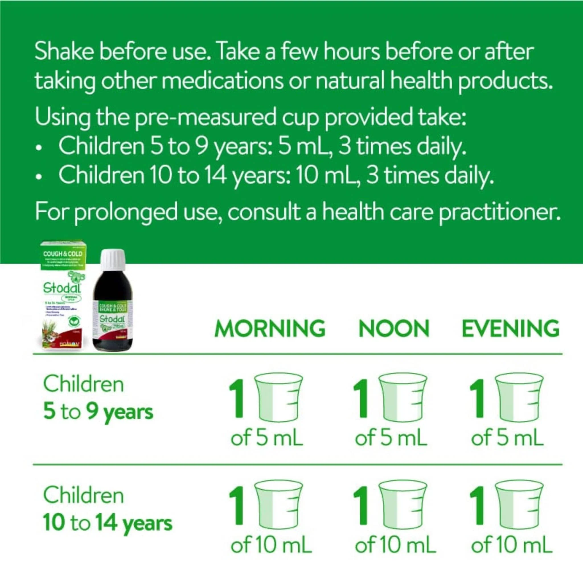 Boiron Stodal Herbal Syrup, Soothe and Relieve Cold and Cough, Dry Coughs and Throat Irritation, Support Treatment of Upper Respiratory Infections, Age 5-14 Years, 150ml - Image 5