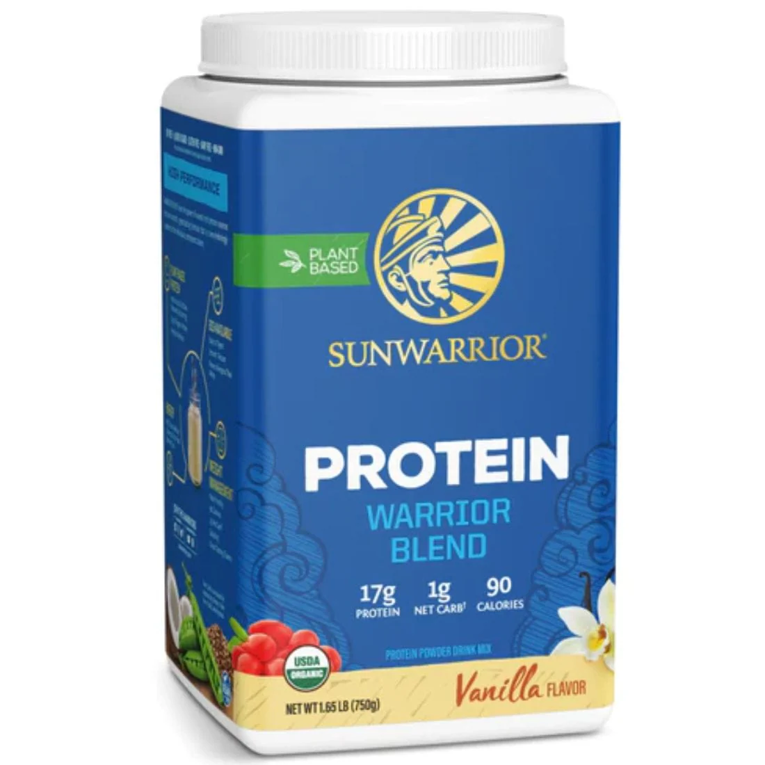Sun Warrior Protein Warrior Blend Protein, Pea, Hemp and Goji Berry Protein with MCTs, Raw Vegan Fermented Protein - Image 7
