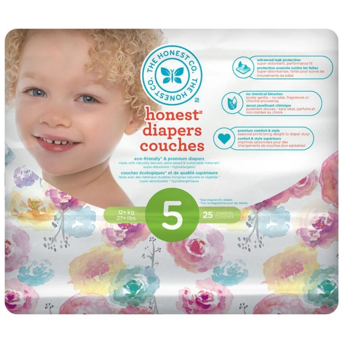 The Honest Company DIAPERS  -  ROSE BLOSSOM CLEARANCE 50% Off Final Sale - Image 4