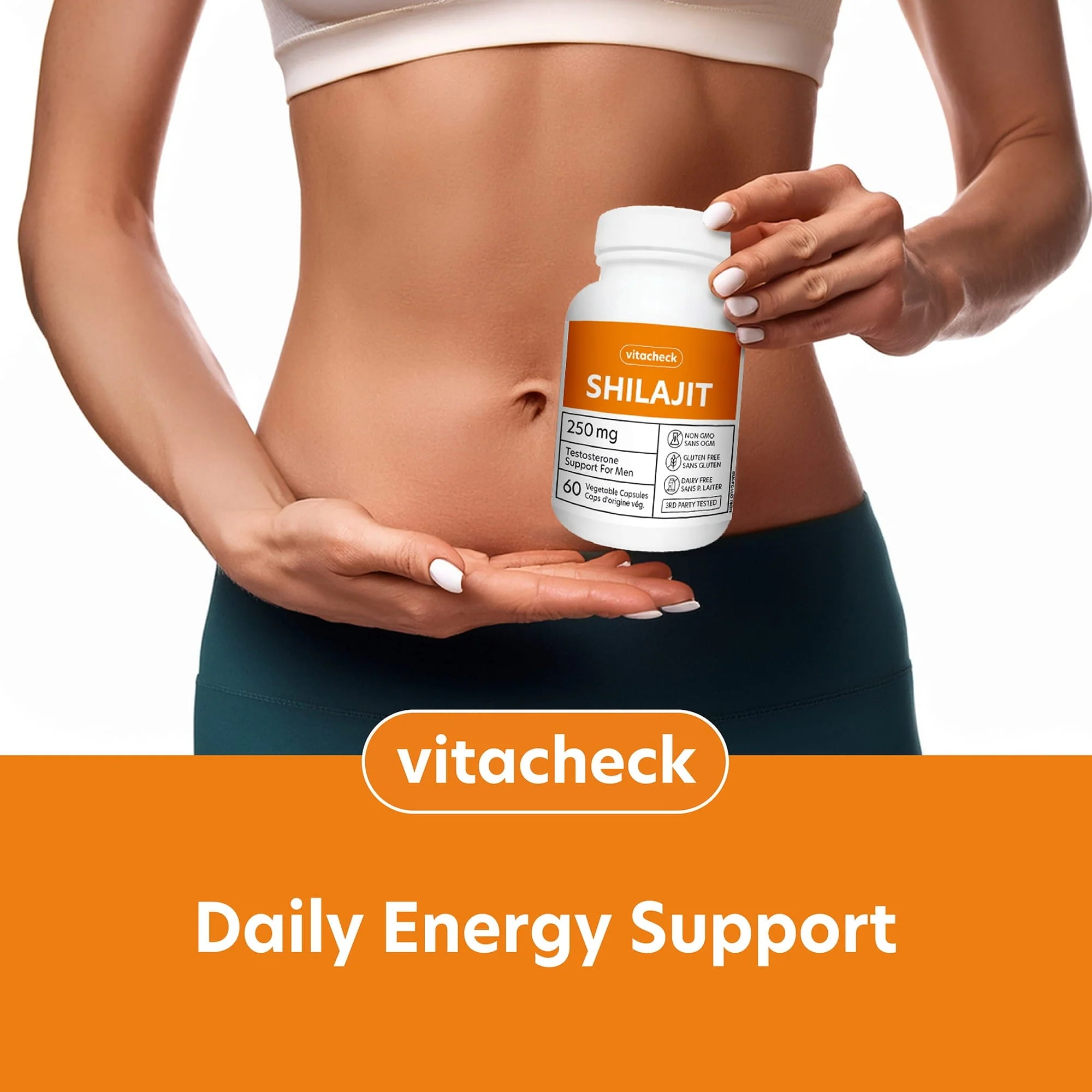 Vitacheck Shilajit 250mg, 50% Fulvic Acid, Natural Testosterone Booster for Men, Supports Energy, Strength and Hormonal Balance, 60 Vegetable Capsules CLEARANCE 25% Off Exp 6/28 Final Sale - Image 5