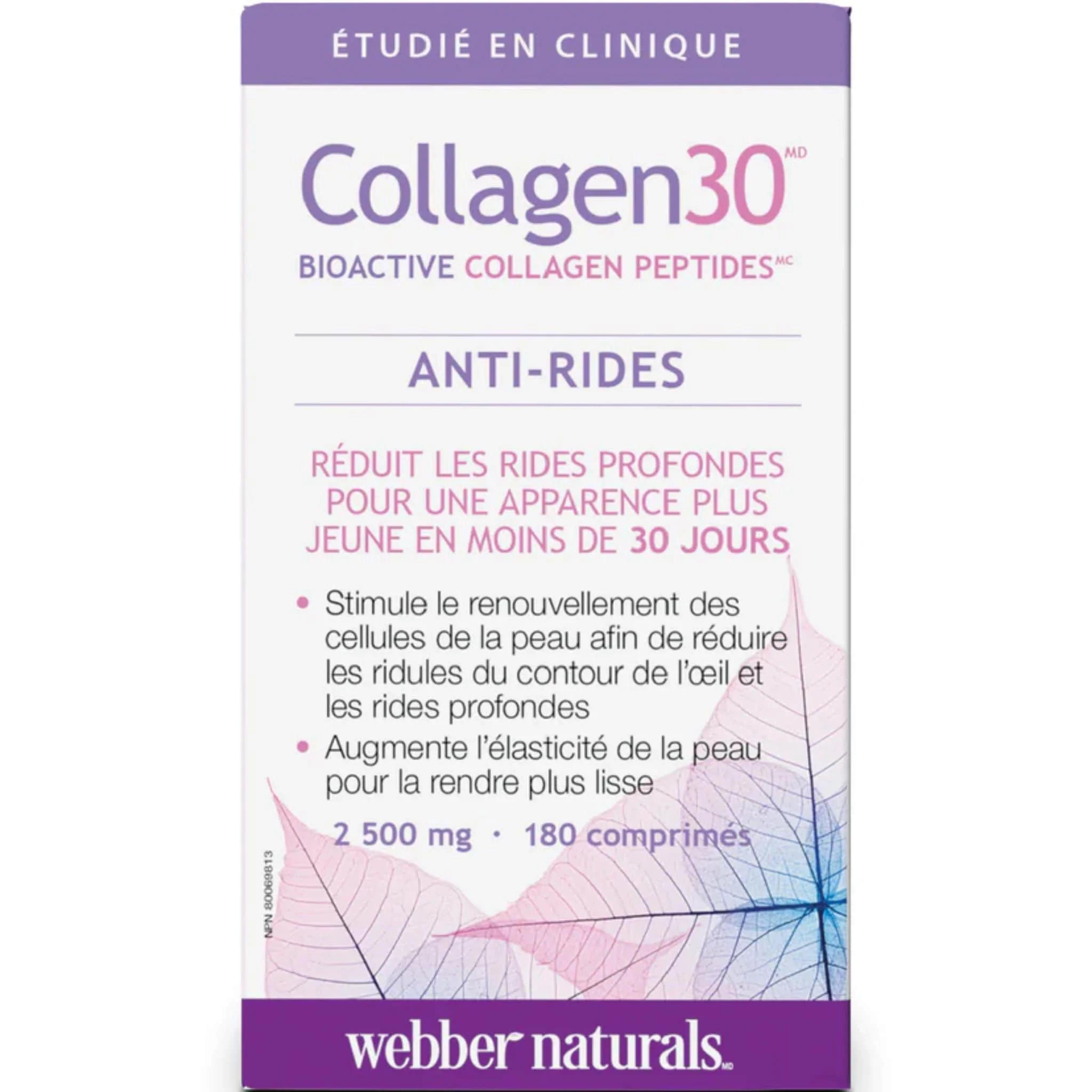 Webber Naturals Collagen 30, Anti-Wrinkle, 2500mg, 180 Tablets - Image 2