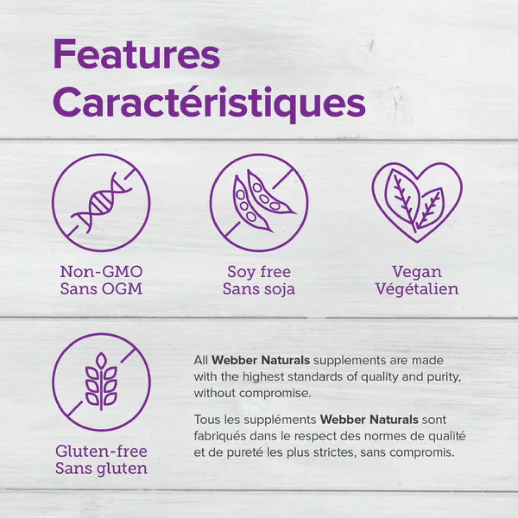 Webber Naturals L–Lysine 500mg, 60 Vegetarian Capsules - Image 5