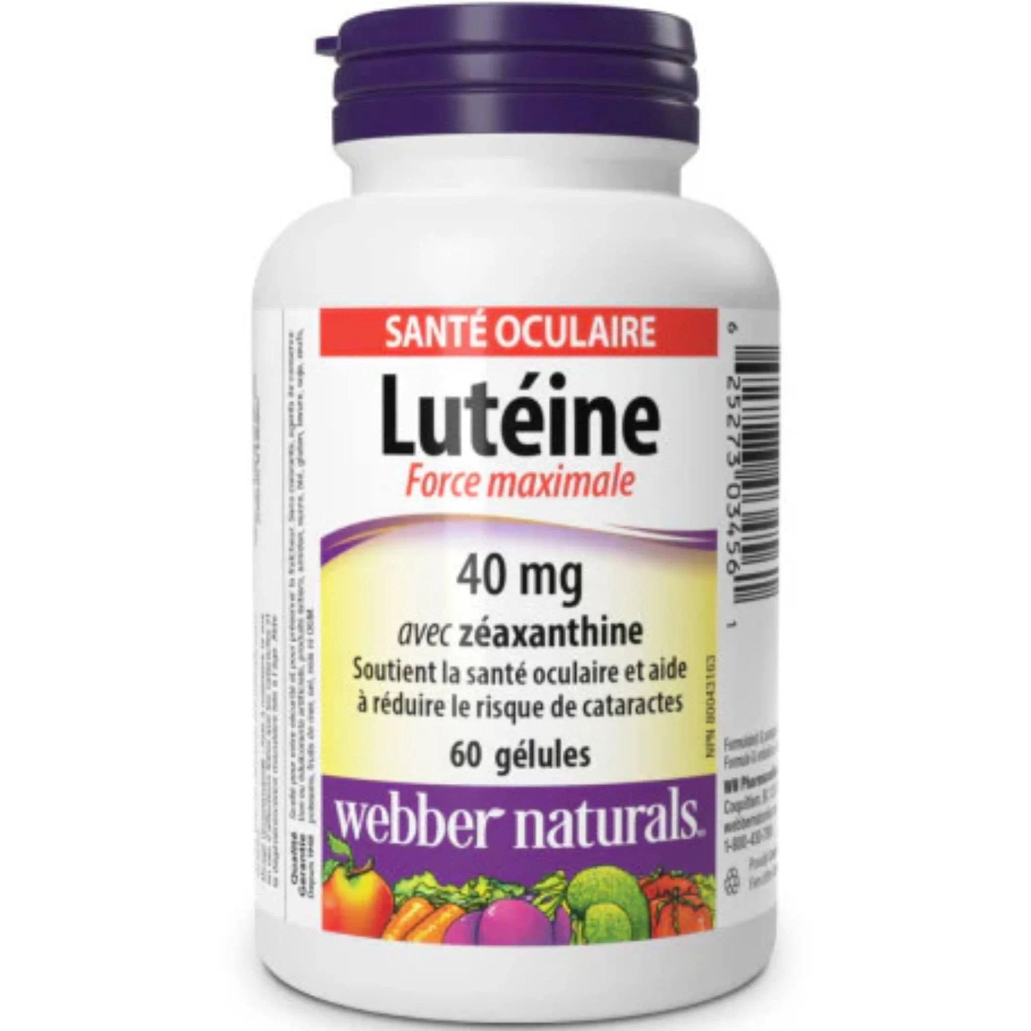 Webber Naturals Lutein 40mg with Zeaxanthin, Maximum Strength, 60-120 Softgels - Image 2