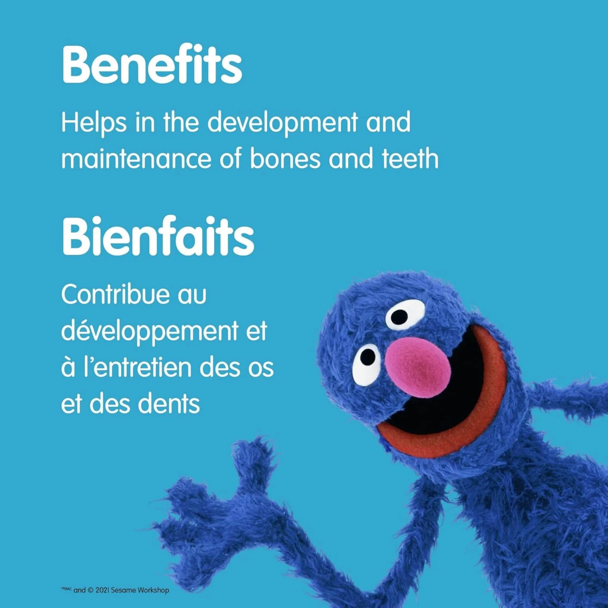 Webber Naturals Sesame Street Vitamin D Gummy 600IU, Non-GMO, 180 Vegetarian Gummies - Image 3