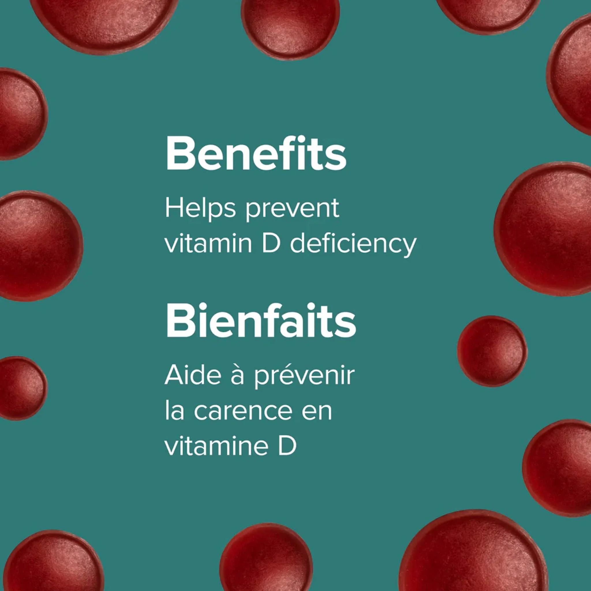 Webber Naturals Vitamin D3 2500IU Gummies Extra Strength, Berry Flavour, 75 Gummies - Image 3