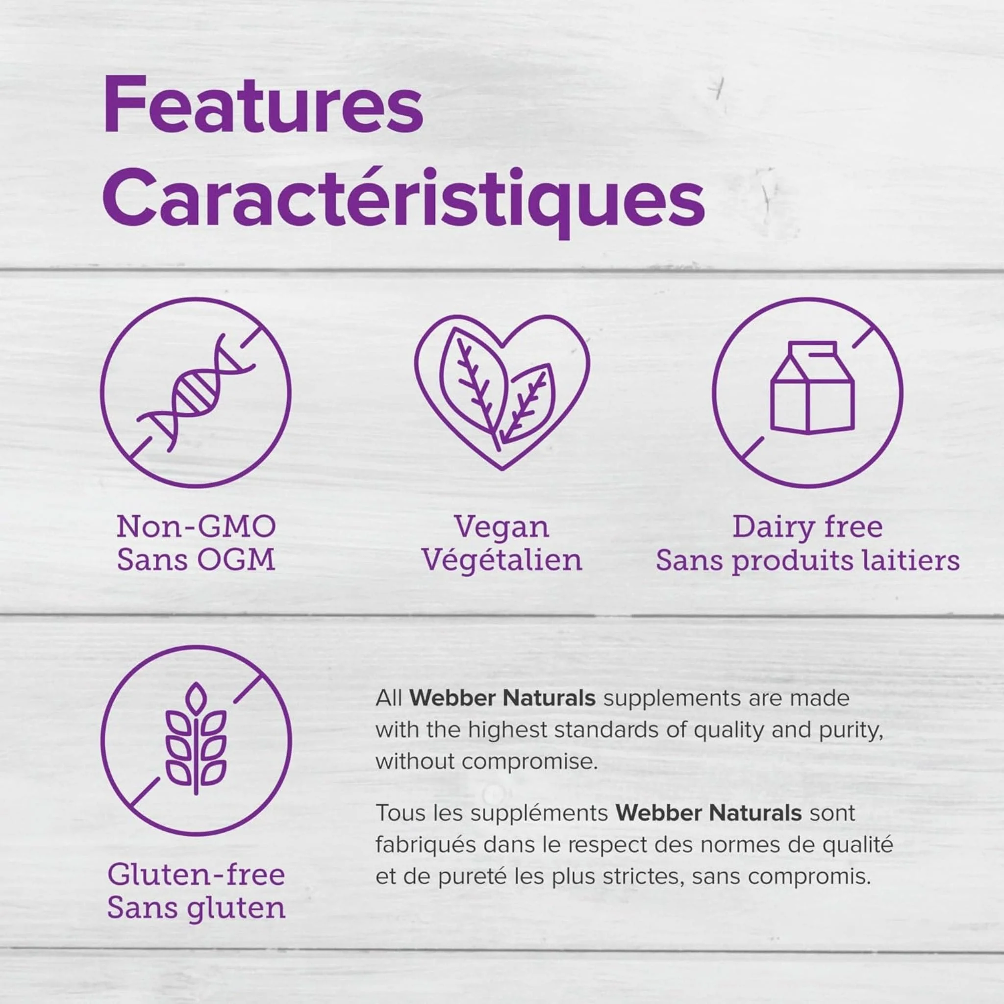 Webber Naturals Vitamin K2 120mcg, MK-7 24-Hour Bone Protection, Helps Support Bone Health, 75 Vegetable Capsules - Image 4