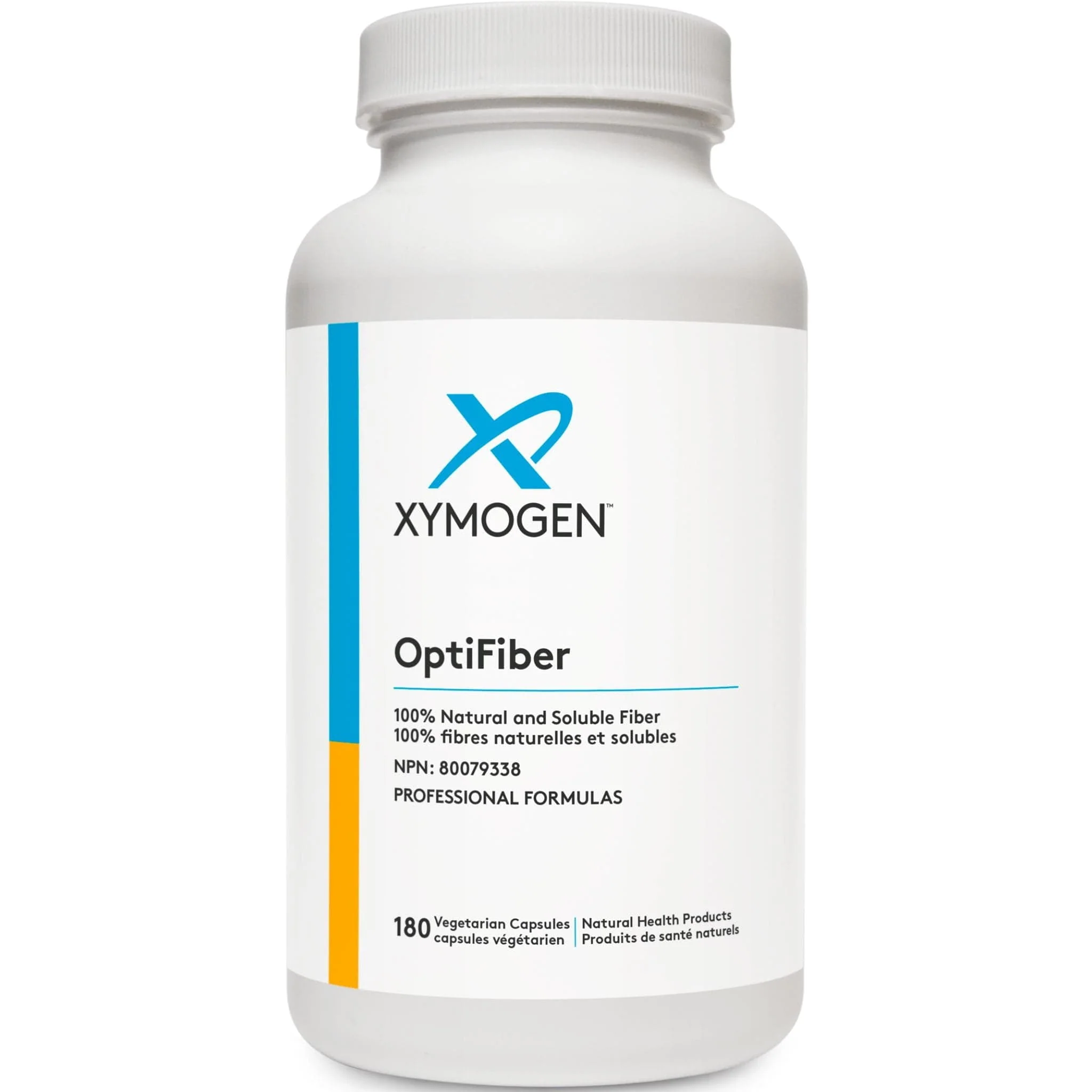 Xymogen OptiFiber, 100% Natural and Soluable Fiber, 180 Vegetable Capsules - Image 2